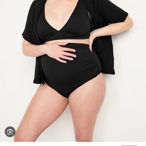 Old Navy Black Maternity Swim Bottom